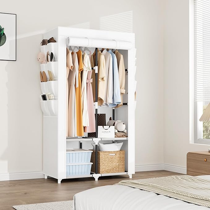 Portable Closet for Hanging Clothes, Portable Wardrobe Closet - Image 7