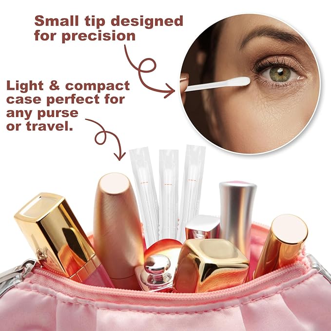 Cotton Swabs, Cotton Makeup Remover Swabs, Eye & Lip Sticks Remover, - Image 6