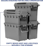 Sheffield 12792 2-Pack Ammo Storage Box, Stackable .30 Cal Field Boxes - Image 6