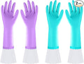 Elgood Reusable Long Dishwashing Cleaning Gloves by householdcleaninggloves