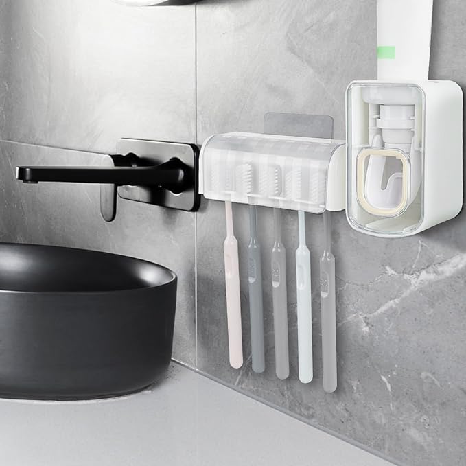 5 Slots Wall Mount Toothbrush Holder - Image 5