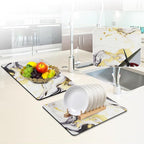 Sofort Dish Drying Mat for Kitchen Counter, Super Absorbent Drying Mats for - Image 3