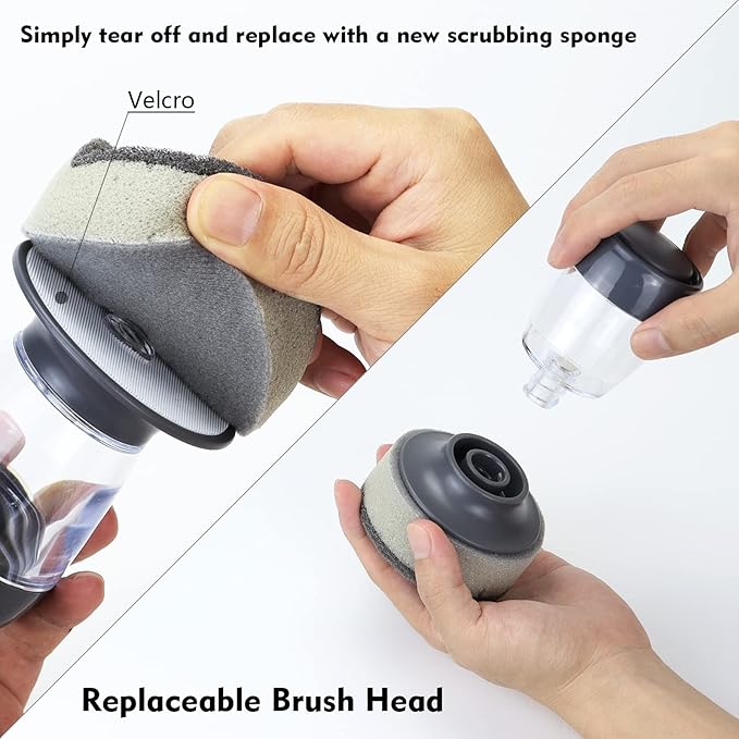 Dish Brush with Soap Dispenser, Kitchen Scrub Brush - Image 8
