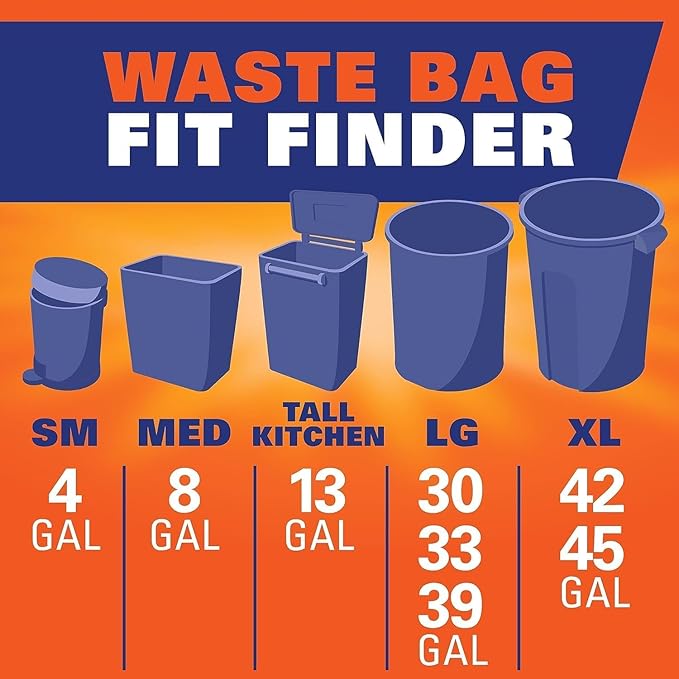 Hefty Ultra Strong Multipurpose Large Trash Bags, 30 Gallon 14 Count - Image 8