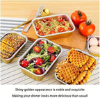 Aluminum Foil Pans with lids 10pack Heavy Duty 2LB Small foil pan 8.5"×6" - Image 6