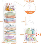 6 Tier Raised-Height Hanging Closet Organizer, Stackable Sweater Organizer - Image 3