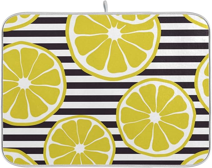 Absorbent Dish Drying Mat for Kitchen Counter by BEEPLUS
