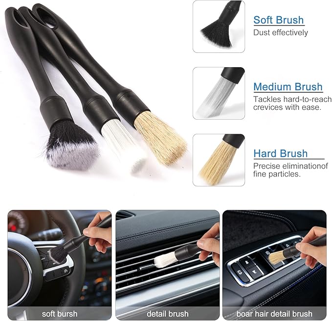 5PCS Car Detailing Brush Set - Image 3