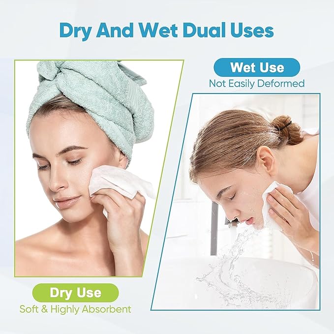 AIDEA Face Towels Disposable-50Ct, Facial Cleansing Wipes - Image 3