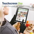 Black Nitrile Gloves, Food Safe Disposable Gloves Latex Free, Rubber Gloves - Image 4