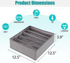 Drawer under Cabinet Clothes Organizer 5 Cell Foldable Storage Cubes Underwear - Image 2