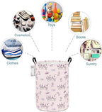 FANKANG Storage Basket, Nursery Hamper Canvas Laundry Basket Foldable - Image 8