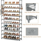 VTRIN 10 Tiers Shoe Rack Tall Large Capacity Wide Shoe Organizer Sturdy Shoe - Image 4