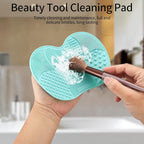 4 Pcs Silicone Make Up Brush Cleaning Mat, Makeup Brush Cleaner Mats, Cosmetic - Image 5