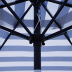 Blissun 7.5 ft Patio Umbrella, Yard Umbrella, Outdoor Market Umbrella with Push Button Tilt Crank (Blue&White) - Image 3