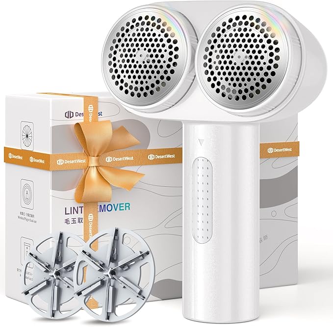 DesertWest Fabric Shaver, 2025 Flagship 3000mah Rechargable Lint Remover by DesertWest