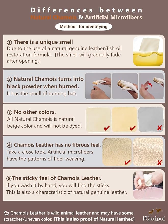 Glasses Cleaning Cloth Chamois Leather Natural Premium Cloth, Eye Glass Clean - Image 6