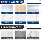 4 Pack Shower Shelf Adhesive Replacement, No Drilling Transparent Adhesive - Image 5