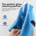 HOMEXCEL Microfiber Glass Cleaning Cloths 6 PK, Lint Free Streak Free, Reusable - Image 3