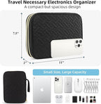 Electronics Organizer Travel Case, Charger Bag Cord Organizer Travel, - Image 4
