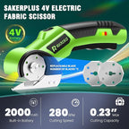 Cordless Electric Scissors Box Cutter 2 Rotary Blades – 4V Duty Rechargeable - Image 3