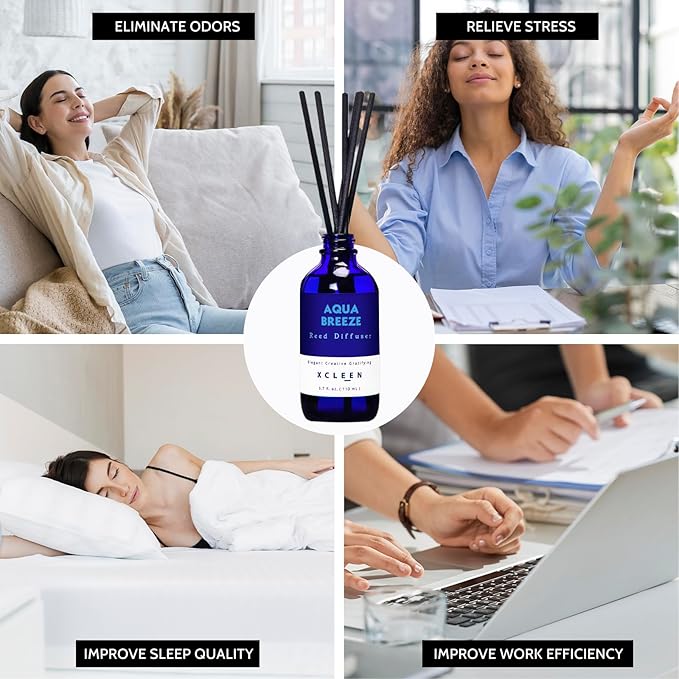 Reed Diffuser Set, Aqua Breeze Scented Oil Diffuser - Image 5