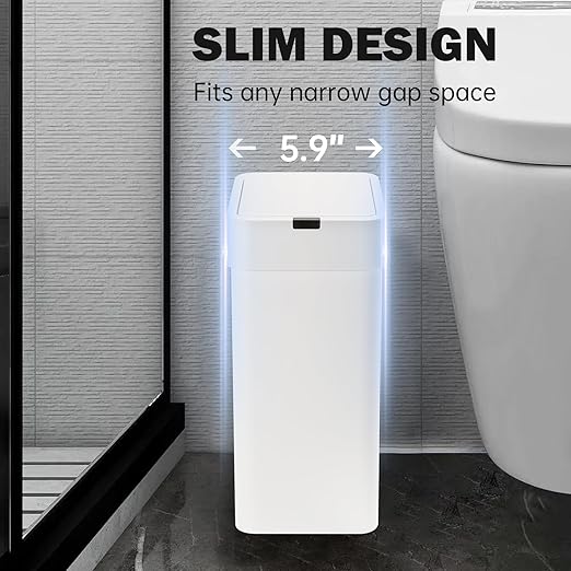 2 Pack Bathroom Trash Can with Lid - Image 4