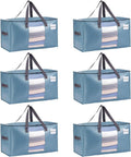 VENO 6 Pack Moving Bags, Comforter and Blanket Storage Bags by Veno