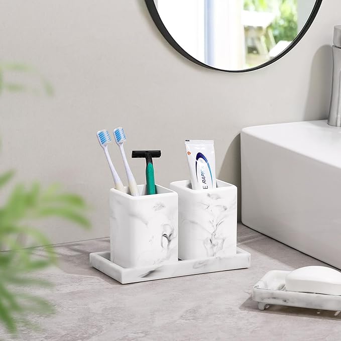 Luxspire Toothbrush Holders 2 Pack, Fast Drying Toothbrush Holders - Image 2