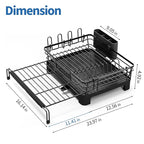 TOOLF Extendable Dish Drying Rack, 2 in 1 Multifunction Dish Rack - Image 9