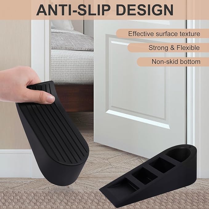 Big Door Stoppers for Bottom of Door on Floor, Premium Big Rubber Door Stop - Image 5