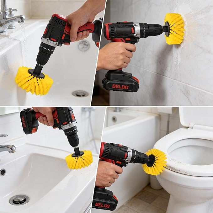 Drill Brush, Carpet Cleaning Brushes, - Image 4