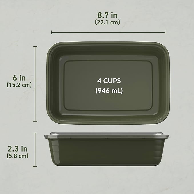 Bentgo Prep - 20-Piece 1-Compartment Reusable Meal Prep Containers - Image 7
