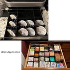 Onerbuy 8pcs Adjustable Grid Drawer Dividers DIY Plastic Closet Separator Tidy - Image 7