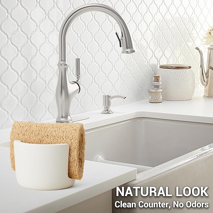 Diatomite Sponge Holder for Kitchen Sink Counter, Quick Drying, Fast Water - Image 8
