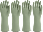 Rubber Cleaning Gloves for Dishwashing, 4 Pairs Reusable Kitchen Gloves for by Unknown