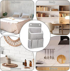 Hanging Organizer with Pockets, Wall Hanging Baskets - Image 7