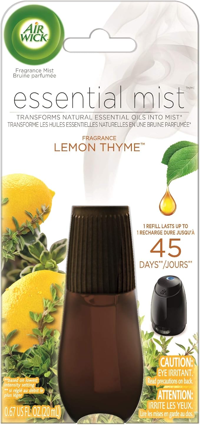 Air Wick Essential Mist, Essential Oil Diffuser Refill, Lemon Thyme, Air by AirWick