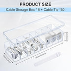 Tatuo 6 Pcs Cable Organizer Box - Image 2