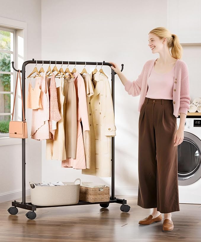 Homde Rolling Clothes Rack - Image 6