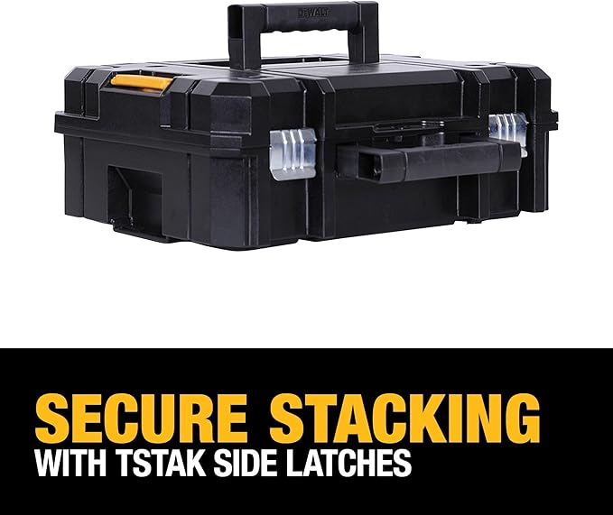 DEWALT TSTAK II Tool Box, Flat Top Tool Storage Case, Organizer Box Holds Up To - Image 8