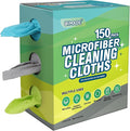 Microfiber Cleaning Cloth, 150 Pack Reusable Paper Towels Microfiber Towels by Unimade
