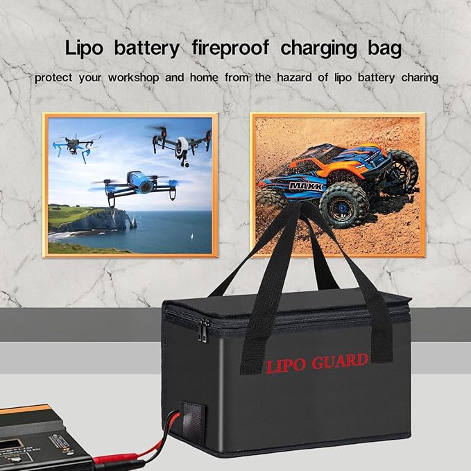 Lipo Battery Safe Bag Large Capatity Fireproof Bag - Image 6