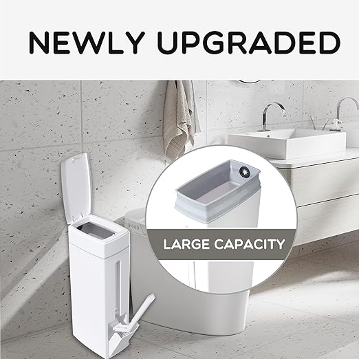 Slim Bathroom Trash Can, Bathroom Trash Can - Image 5