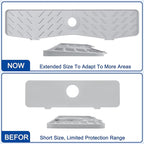 Meiliweser Faucet Mat for Kitchen Sink – 24” x 5.1” Extra-Long Silicone Splash - Image 3