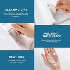 Phinus 3PCS Jewelry Cleaning Cloth, 100% Cotton Jewelry Cloth Polishing - Image 4