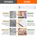 Lifewit 18 Pack Drawer Dividers 4" High 28-43.5cm/11-17" Adjustable Drawer - Image 4