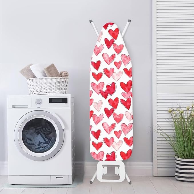Sprowallow Heart Print Ironing Board Cover and Pad - Image 3