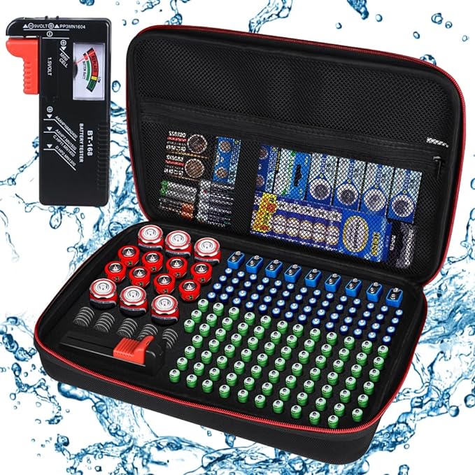 Battery Organizer Holder Storage Case by keabys