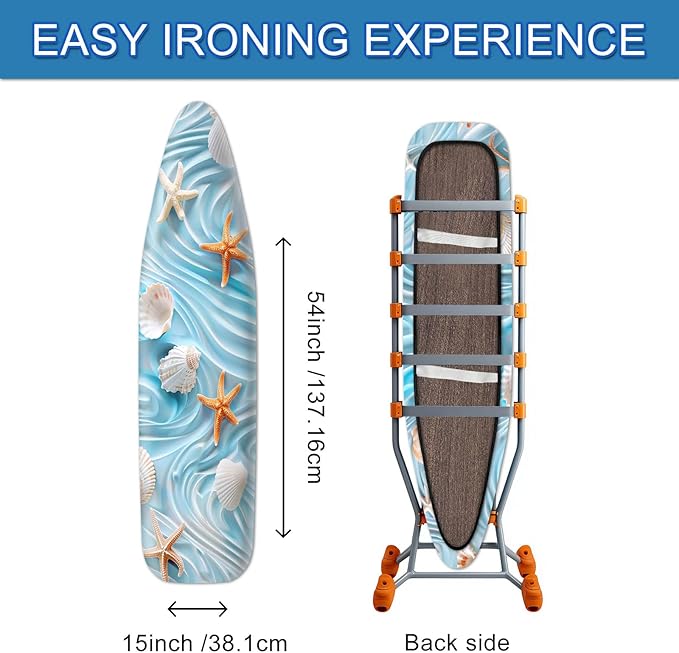 Summer Ocean Shell Ironing Board Cover Stretch Fabric - Image 4